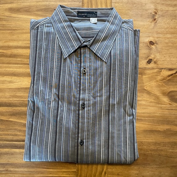 NWT: Rocawear blue stripped long sleeve Sz. 3XB - Picture 10 of 10